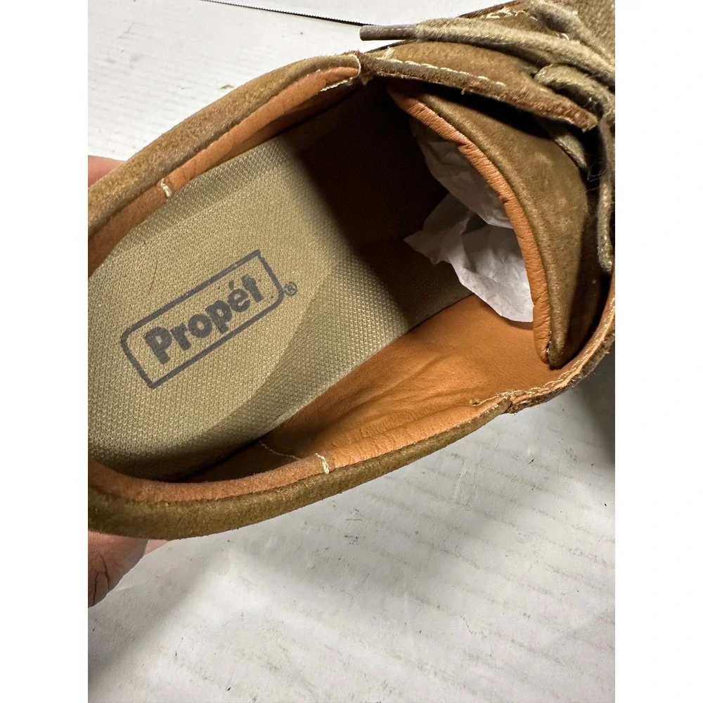 Propet‎ Pomeroy Mens Brown Leather Boat Shoes MCA082S Size 11.5 M
